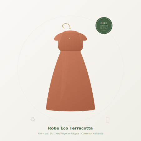 Robe Eco Terracotta - Collection Capsule - Mode circulaire - MySongOriginal